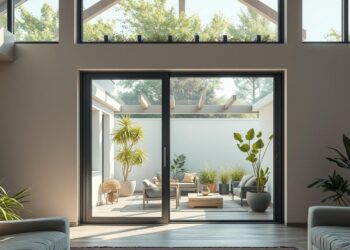 Moderne Terrassentüren mit großen Glasflächen für natürliches Licht